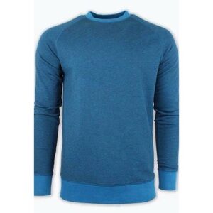 BENSON Whistler French Terry Crewneck in Sapphire Blue.